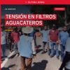 Tensión en filtros aguacateros: productores y transportistas en un filtro de Uruapan, Michoacán, el 30 de octubre de 2026