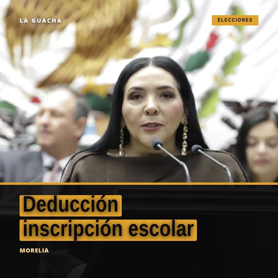 Diputada Adriana Campos Huirache presentando iniciativa sobre deducción inscripción escolar en el Congreso del Estado de
