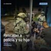 rescate con vida: ambulancia y personal de seguridad cerca de un vehículo en Queréndaro, Michoacán