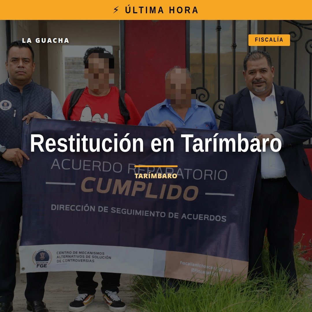 Ilustración simbólica de una llave entregada frente a una casa en Tarímbaro, representando la restitución inmueble tarímbaro