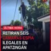 Cámaras videovigilancia apatzingán retiradas por la Fiscalía Michoacán en postes de energía eléctrica y telefonía en