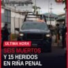 Vista exterior del centro penitenciario del Castillo en Mazatlán, con presencia de vehículos oficiales y elementos de