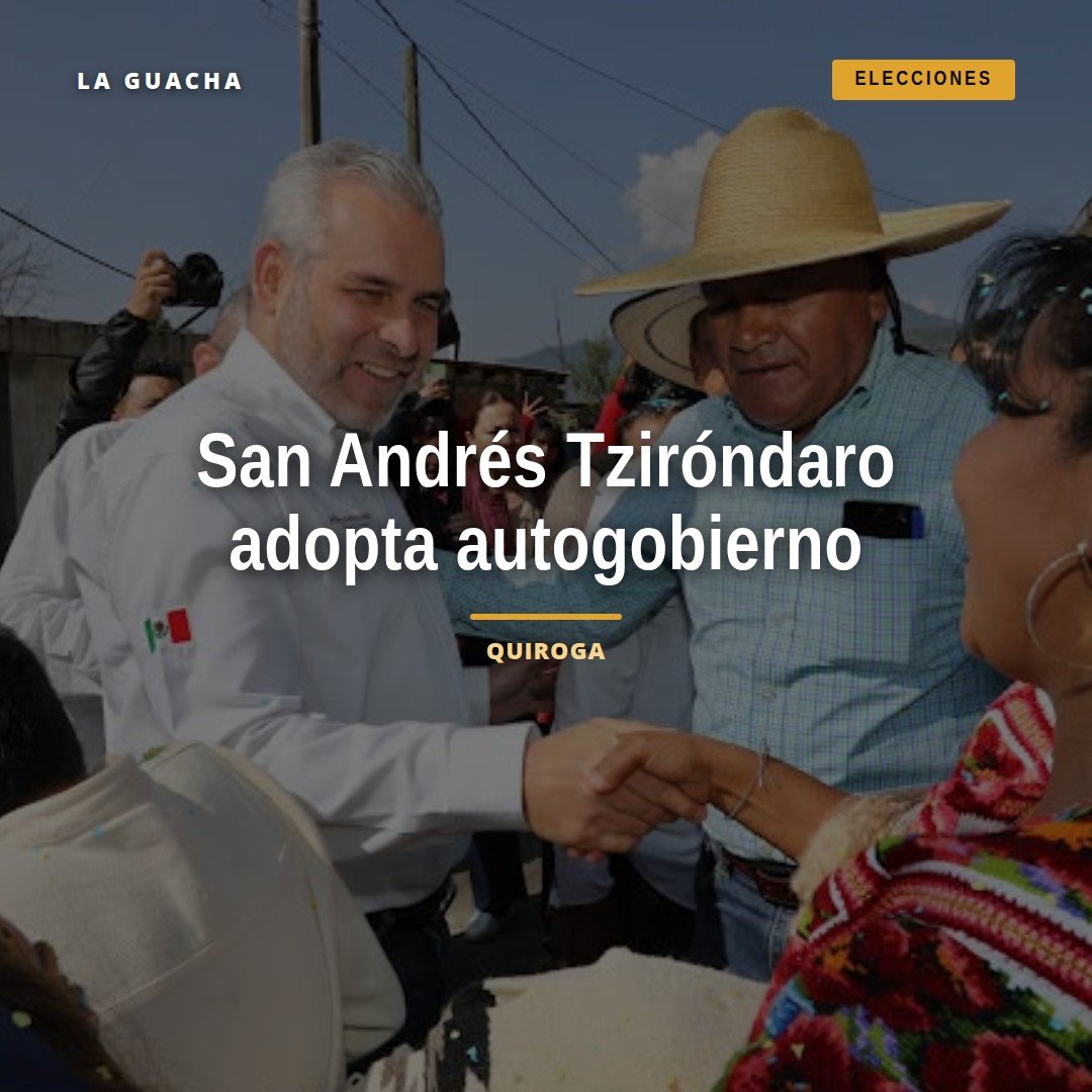 Comunidad de San Andrés Tziróndaro celebrando la aprobación del autogobierno con 808 votos a favor