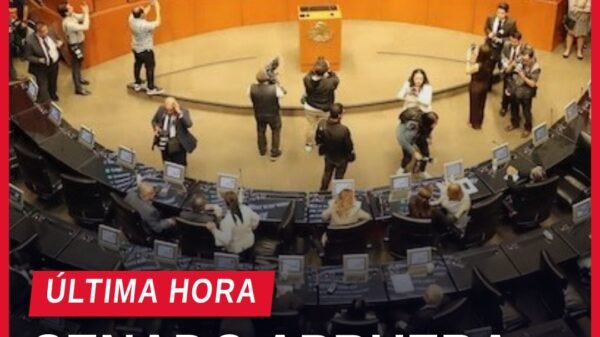 ley antimemes senado: senadores en sesión plenaria del Senado de la República durante votación del dictamen