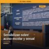 Imagen de una charla informativa sobre acoso escolar y acoso sexual con estudiantes de la UVAQ en Morelia, Michoacán