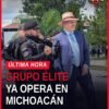 Grupo élite michoacán realizando simulacro de rescate con helicópteros, drones y agentes armados en la Academia Regional de