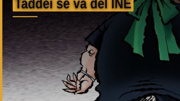 Retrato oficial de Lorenzo Córdoba Taddei y Arturo Manuel Chávez López junto al logo del Instituto Nacional Electoral (INE)