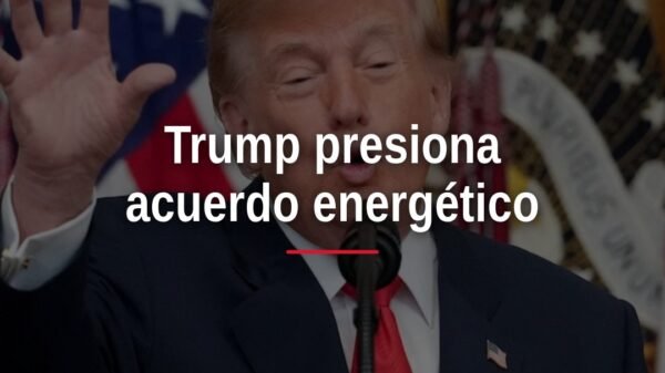 Ilustración simbólica de tuberías de gas entre México y Estados Unidos, con banderas de ambos países y advertencia de