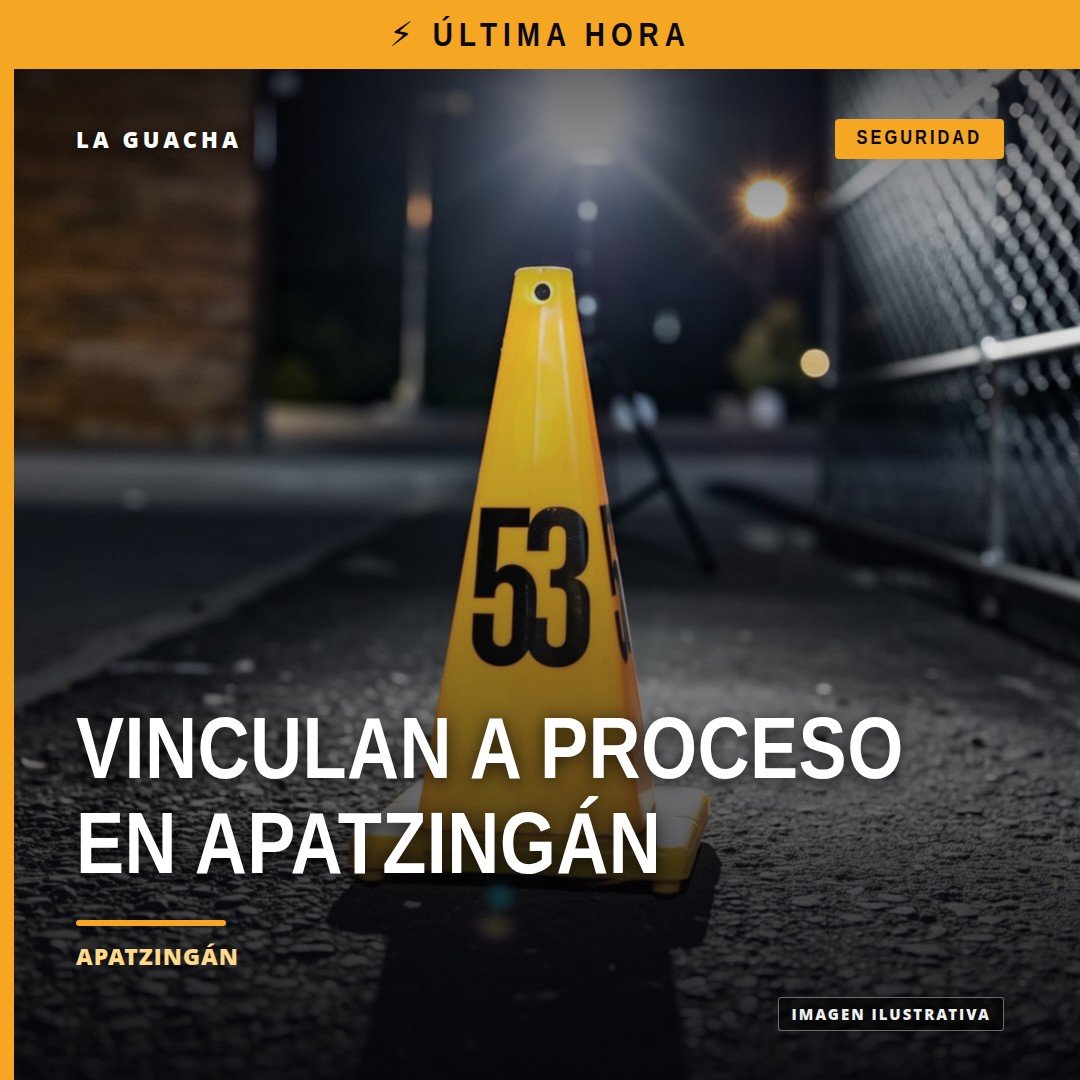 Ilustración simbólica de una balanza de justicia junto a una motocicleta y dos bolsas plásticas con vegetal verde