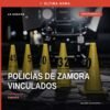 Ilustración simbólica de cuatro uniformes policiales sobre un fondo con la bandera de Michoacán y la leyenda 'vinculación a