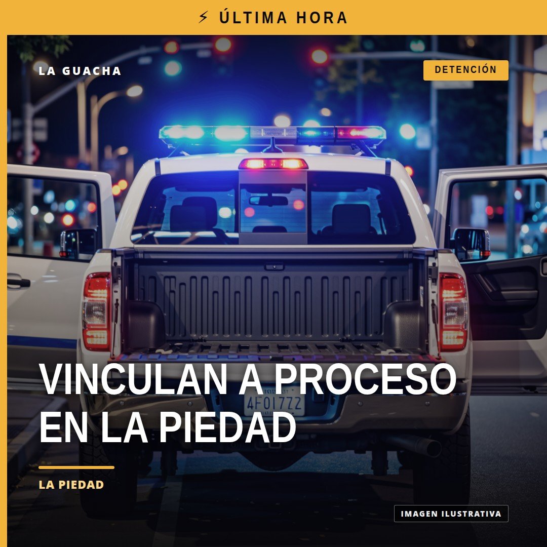 Ilustración simbólica de balanza de justicia y documento con sello judicial, representando la vinculación a proceso la piedad
