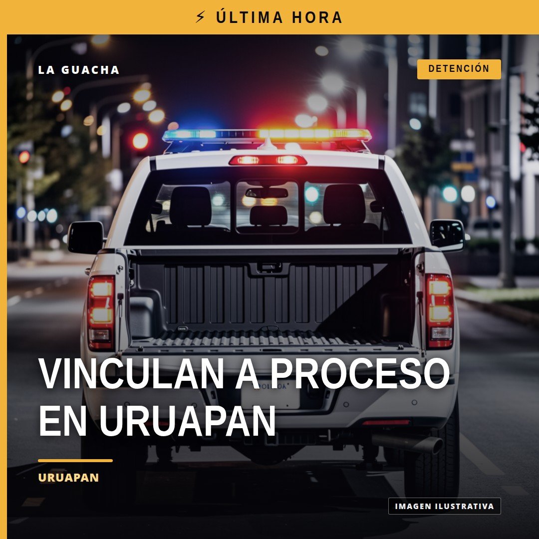 Ilustración simbólica de una balanza de justicia con el logo de la Fiscalía General del Estado de Michoacán y la frase clave