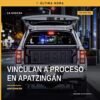 Ilustración simbólica de justicia y protección: balanza y escudo sobre fondo azul, con texto 'privación de la libertad