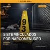 Ilustración simbólica de balanza de justicia y metanfetamina en bolsas plásticas, con fondo que evoca Morelia y Tarímbaro